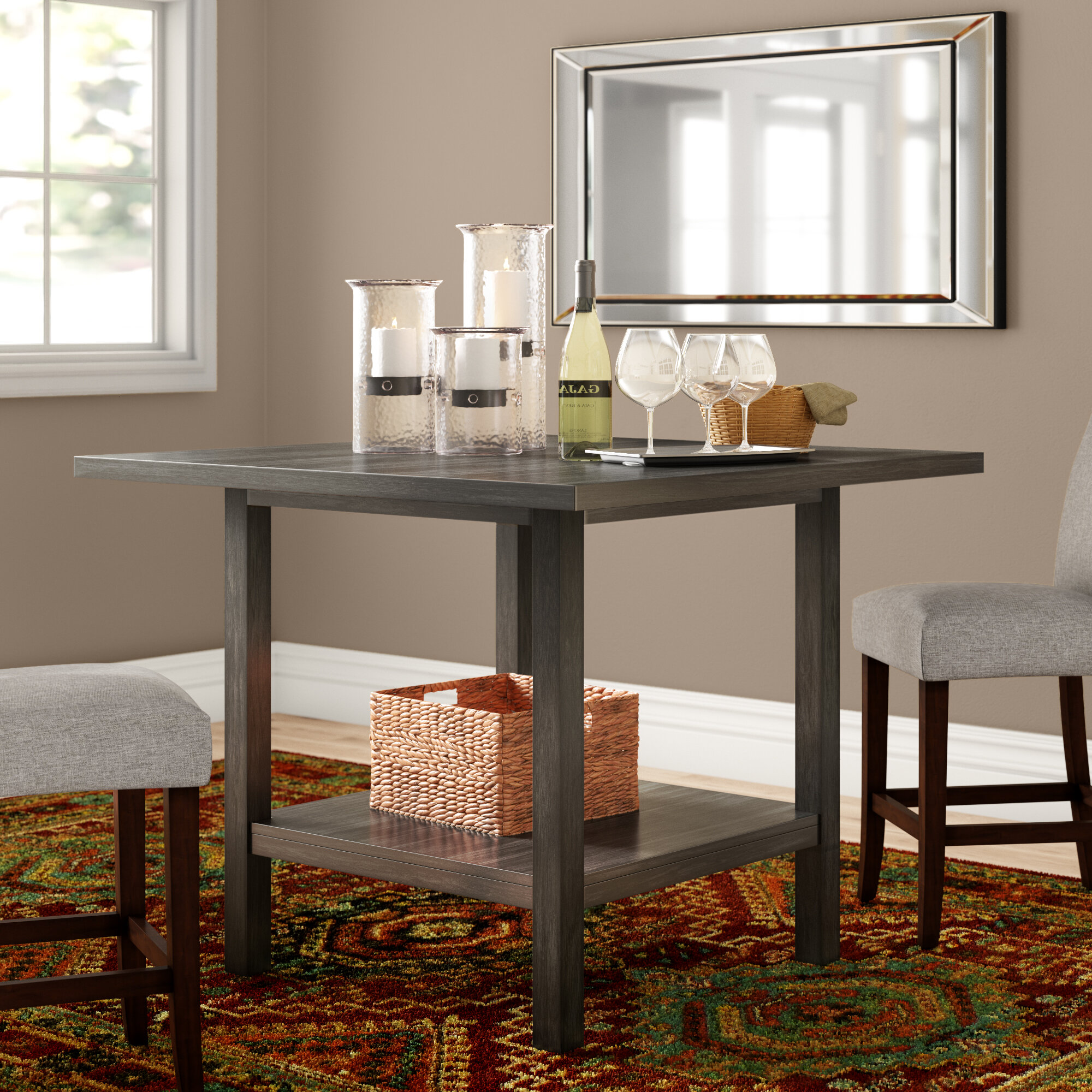 Square Tall Kitchen Dining Tables You ll Love Wayfair