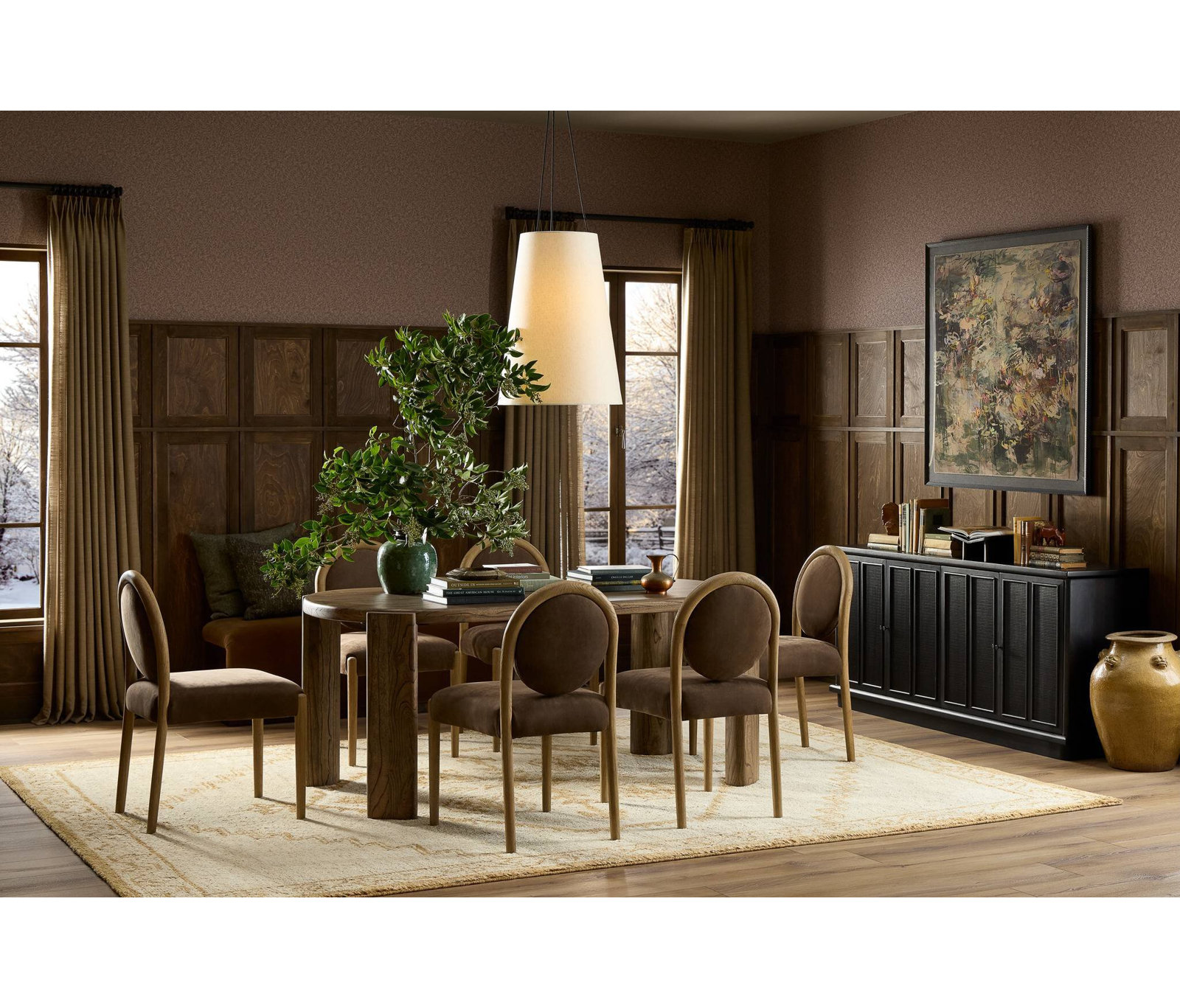 Arnaud Sideboard-Black Paper Cane