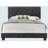Elegant Transitional Black Full Bed For Restful Sleep