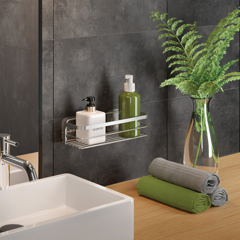 Iron Bathroom Shelves, Sliver