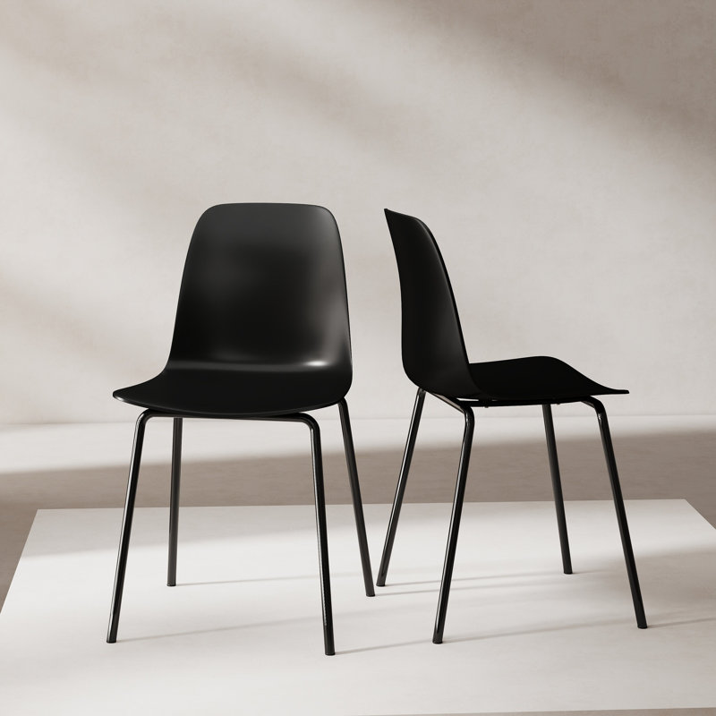 AlmedaCheatham 18.3'' H Side Chair, Black