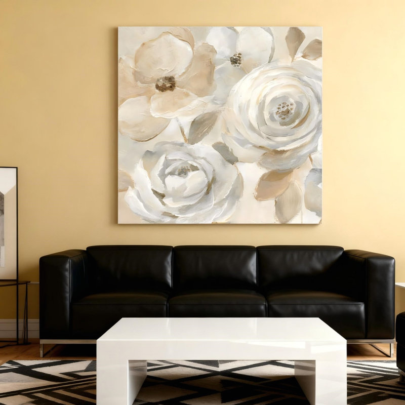 Art mural abstrait sur toile 16 "x 16"