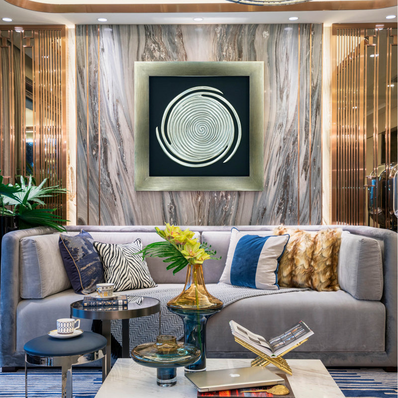 Handmade Abstract Wall Decor on Solid Wood