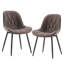 Chaise d'appoint rembourrée en similicuir Chardee-1647928890