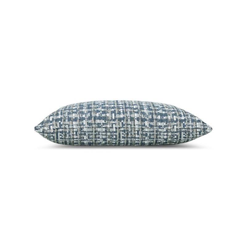 Channel Woven Square Accent Pillow Cover & Insert, Blue