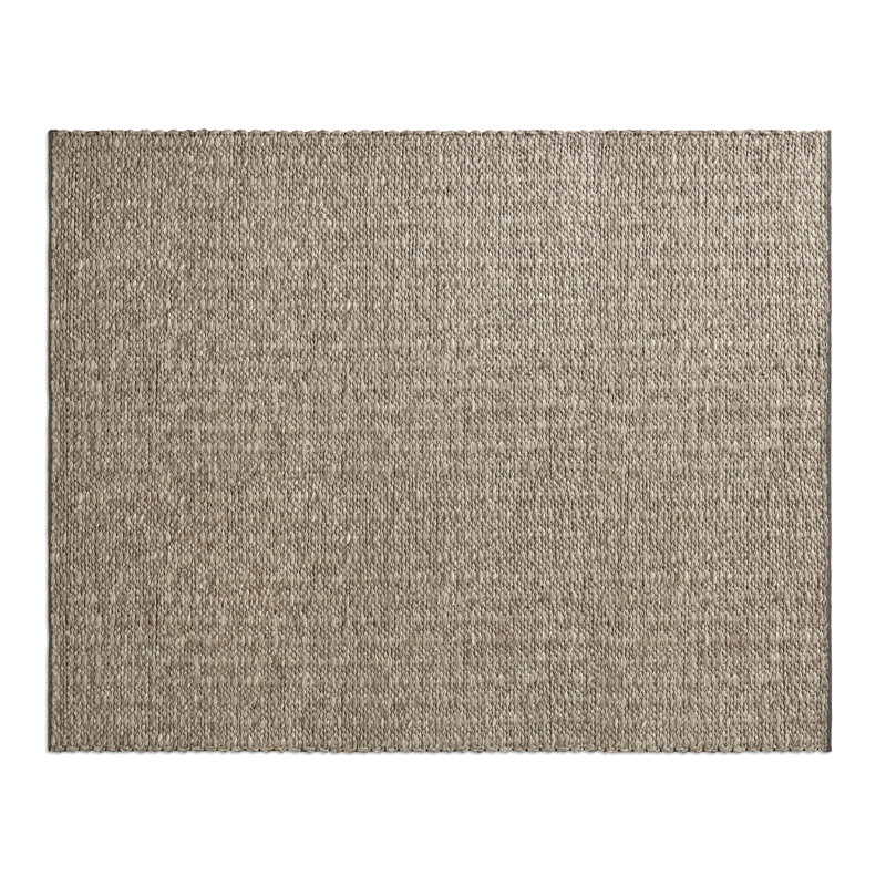 Uni Wool Area Rug in Mink, Rectangle 8' x 10'