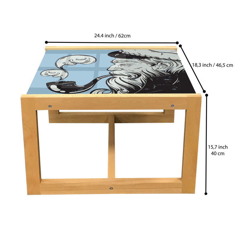 Jacqulyne Sled Coffee Table, 62cm H x 46cm W x 40cm D