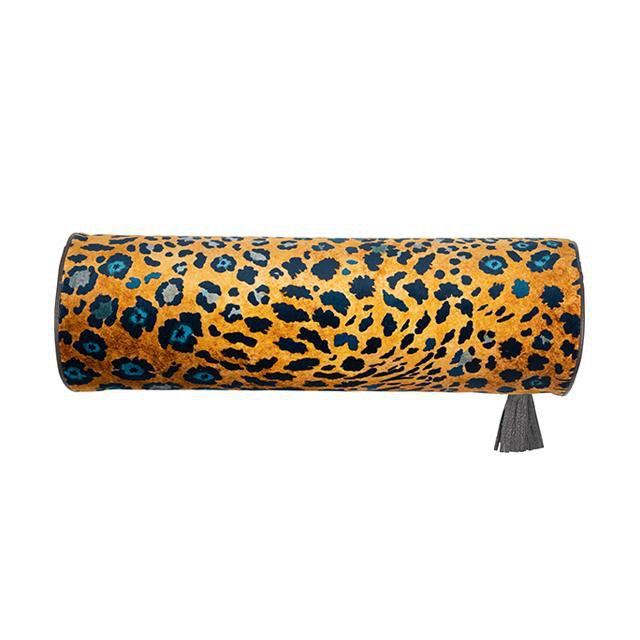 Ardmore Velvet Bolster Pillow, Midnight