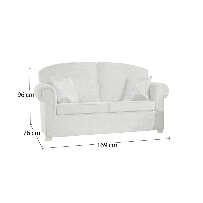 Back Forty Sofa, Cream Faux Leather
