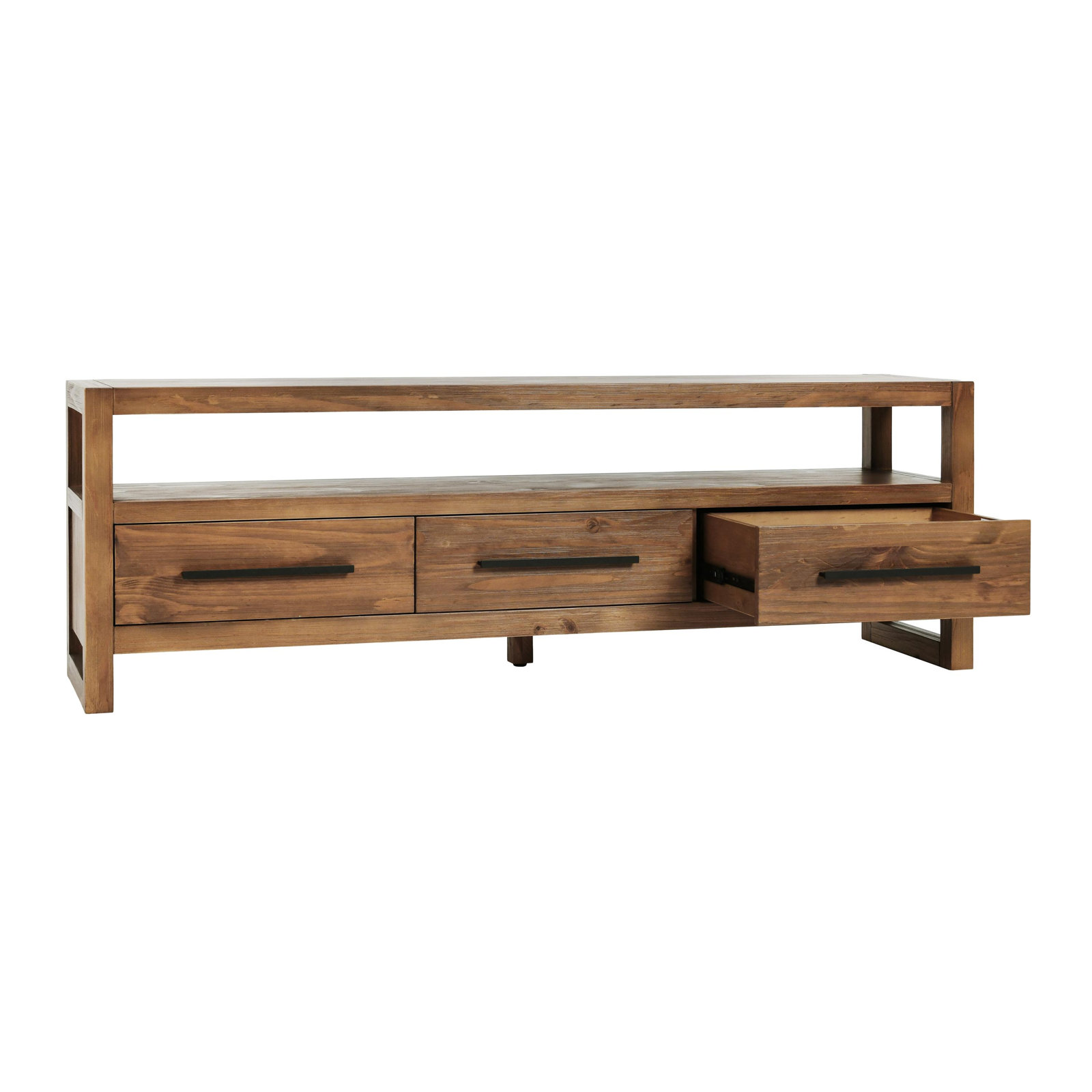 Modica 126.5'' Media Center, Honey Brown