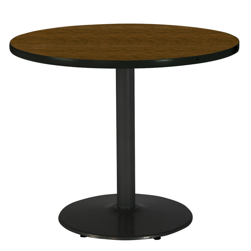 Table de salle à manger ronde, Noyer, Noir, H 29 po x L 36 po x l 36 po