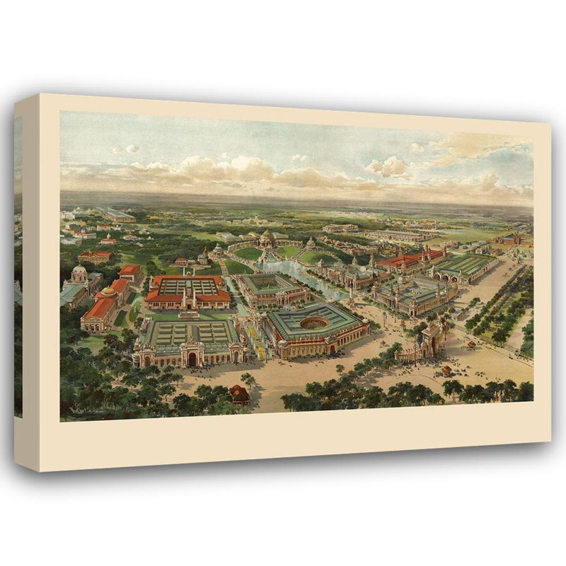 «Red Barrel Studio® Inconnu», art sur toile tendue sous le titre «St Louis Worlds Fair», H 28 po x l 36 po