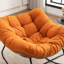 Chaise d'appoint berçante rembourrée Chenille-1979175380