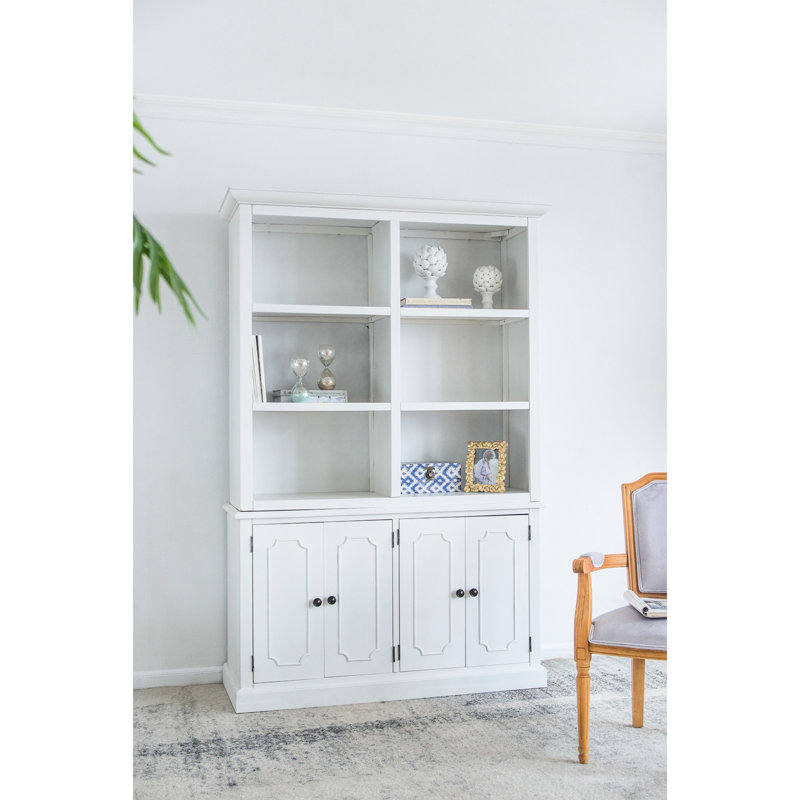 Armoire française de style champêtre français 19,1 x 82,7 x 52,8 po, style décontracté 53 x 19 x 83 po, Blanc