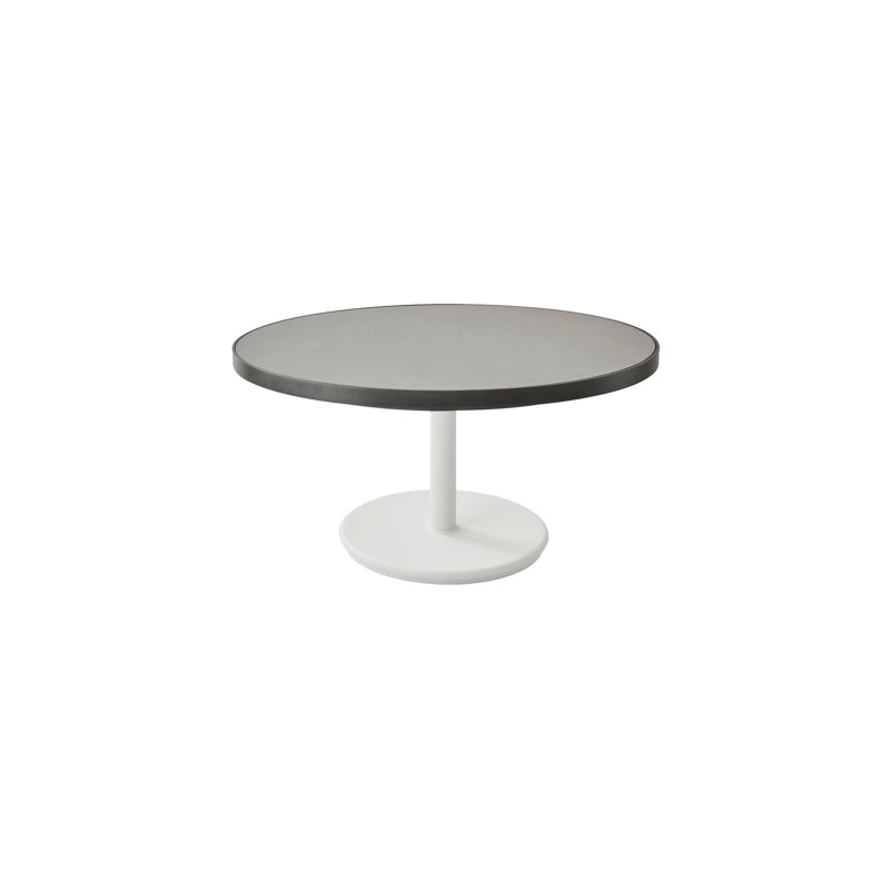 Go Outdoor Round, 15.8" H x 27.6" W x 27.6" D, Dark Gray, Black