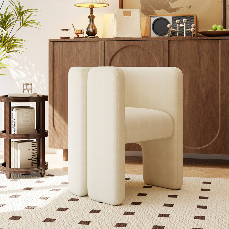 Fauteuil Beall, Beige