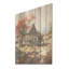 «Rustic Red Us Carriot Cart I - Old American Cart», art sur bois de pin naturel-1170788783