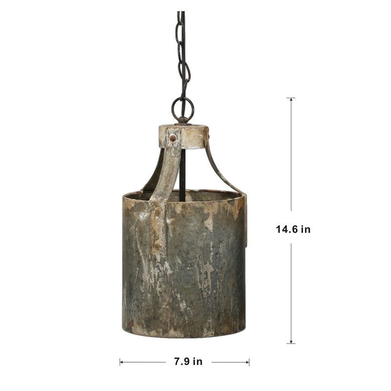 Grita 1 - Light Single Pendant, 14.6" H x 7.9" W x 7.9" D