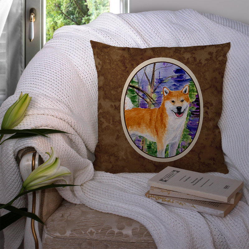 Shiba Inu Indoor/Outdoor Throw Pillow