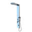 LANERI WASHINGTON 4-Way Hydromassage Shower Panel with Waterfall, Polished Steel, 150 x 20 cm