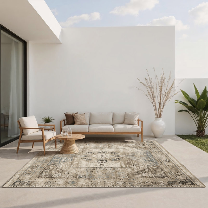 Tapis intérieur et extérieur Mosaic Reverie, Rectangle 9 pi x 12 pi