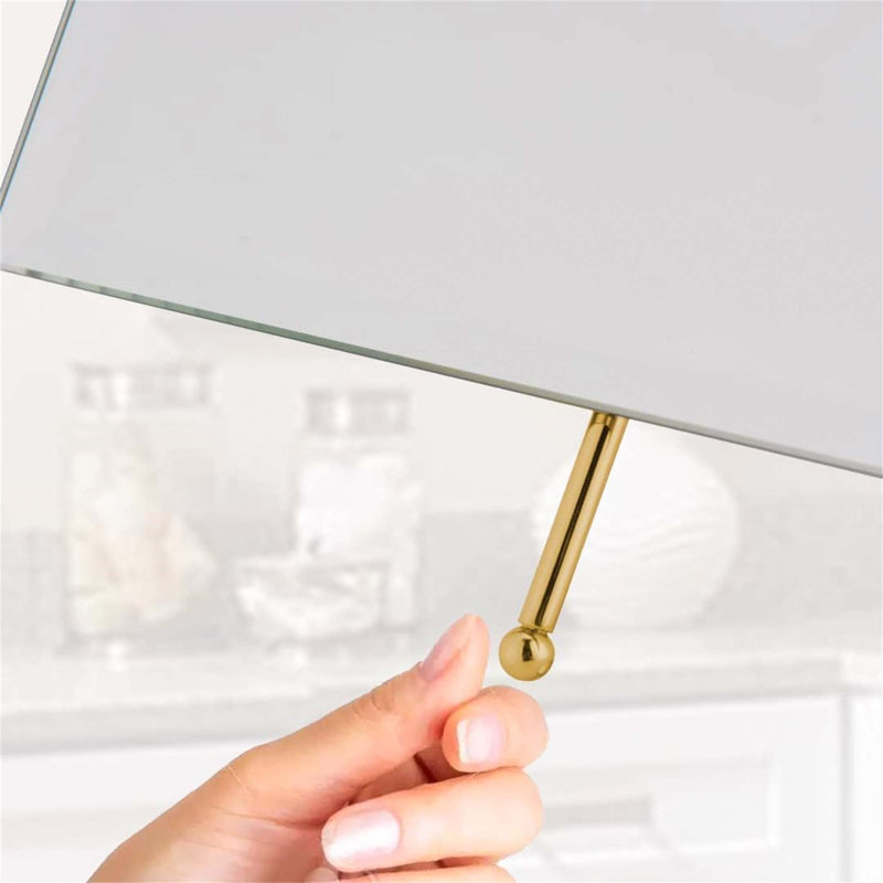 Demetrias Rectangle Floor Mirror, Gold