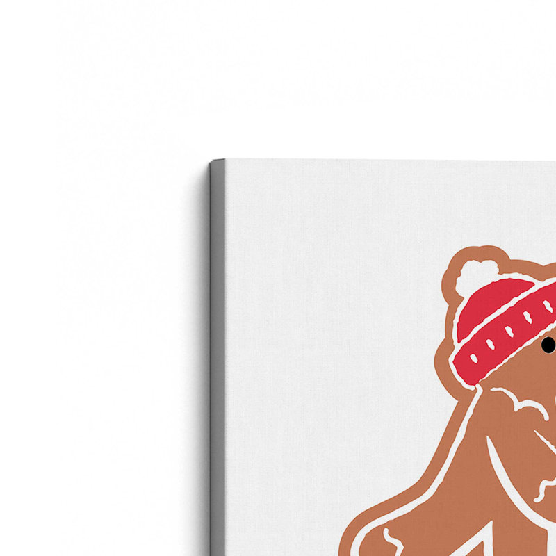 «Gingerbread Folks III» par Victoria Barnes, reproduction d'art sur toile, H 36 po x l 36 po