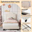 Structure de lit simple avec tête de lit tapissier en velours, support en lattes de bois, antidérapant, sans bruit, assemblage facile, chambre pour ado-2118272506