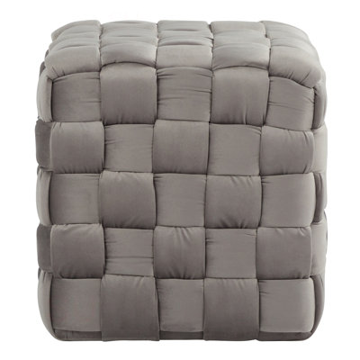 Velvet Ottoman
