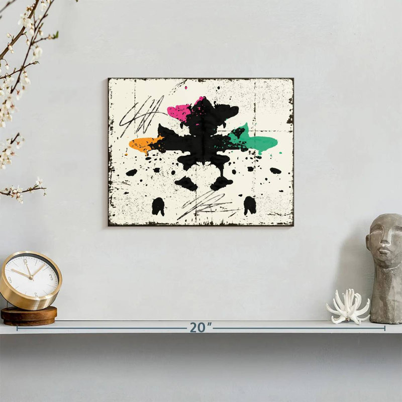 Impression sur toile Rorschach, H 8 po x l 10 po x P 1 po