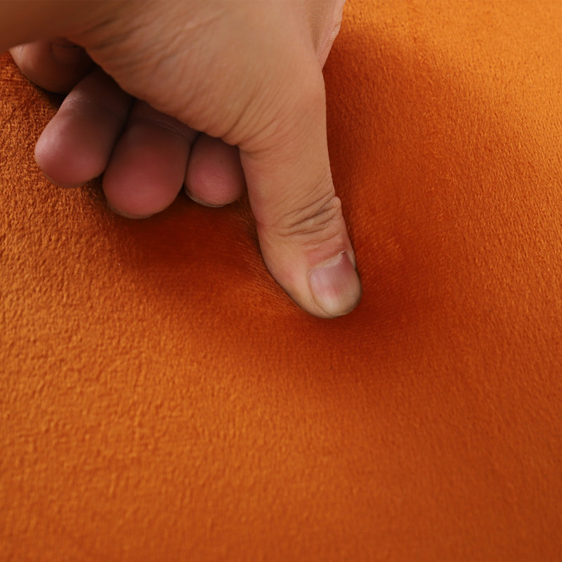 Fauteuil de maquillage moderne avec coussin et dossier moelleux, Orange