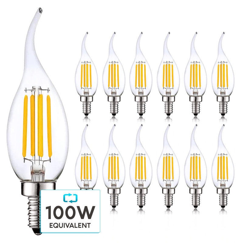 7 watts (équivalent à 100 watts), DEL CA11, intensité variable, blanc naturel (3 500 K), culot E12 / candélabre