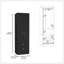 Armoire penderie H 76 po, 2 tiroirs, 1 tablette, noir Armoire-329430420