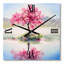 Horloge murale oriental cerisier oriental sur le lac-126048292