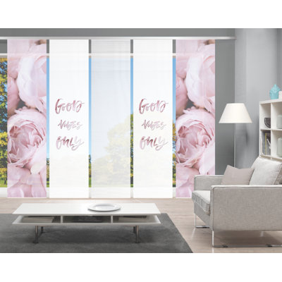 Perales Semi Sheer Curtain Panel Pair