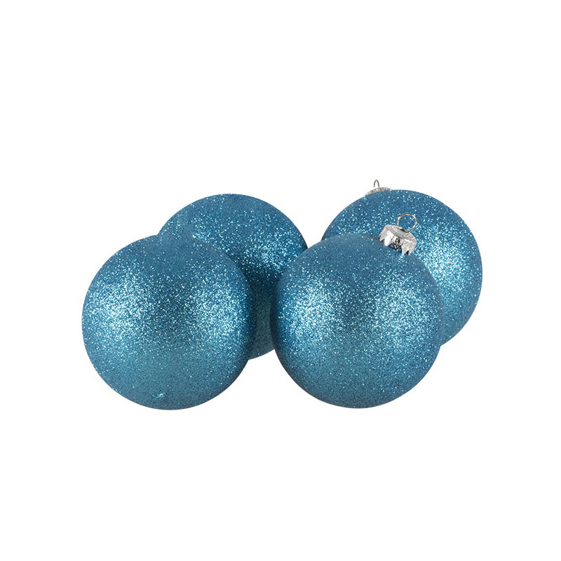 10cm Bauble, Aqua Turquoise