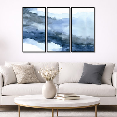 Sapphire Blue Nebula VII " Sapphire Blue Nebula VII " 3 - Pieces