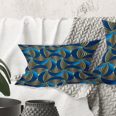 Art Deco style modern pattern - Mid-Century Modern Printed Throw Pillow
