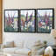 FLORAL Series DCXLI  -Custom Framed  Wrapped Gallery Canvas - 3 Pieces-1402441614-1402441608