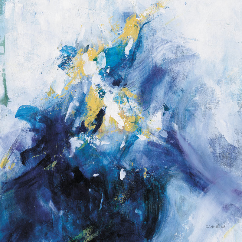 «Top of the Wave» par Danhui Nai - Peinture, Toile tendue, Non, H 12 po x l 12 po