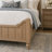 Elegant Sand Finish Queen Panel Bed with Turned Legs-1015068478