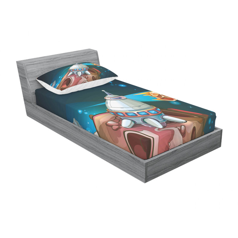 Microfiber Sheet Set, Twin Sheet Set with Fitted Sheet