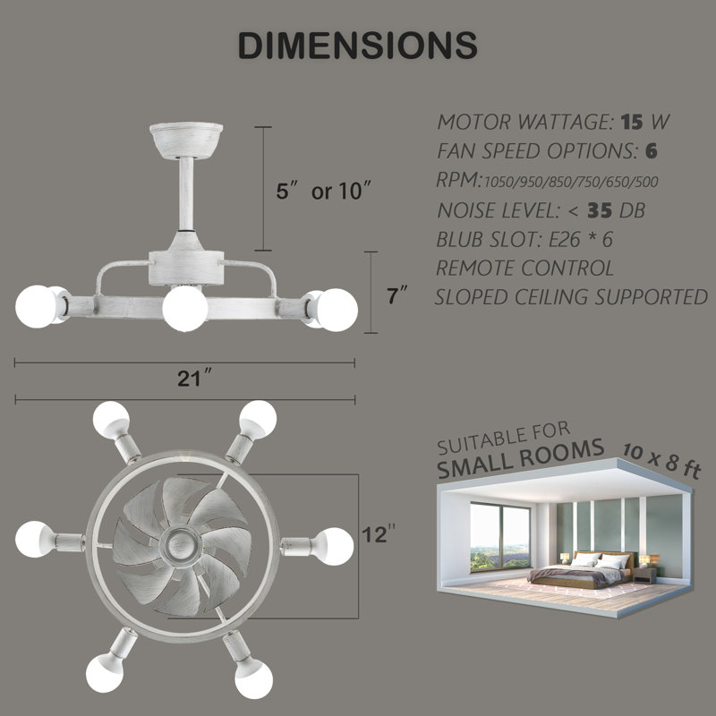 Ventilateur de plafond 12 po Jerek