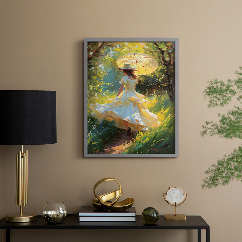 WOMEN Series DCCCLXXXI  -Premium Framed Print -Ready to Hang - No Nails Required, 11" H x 9" W, Grey
