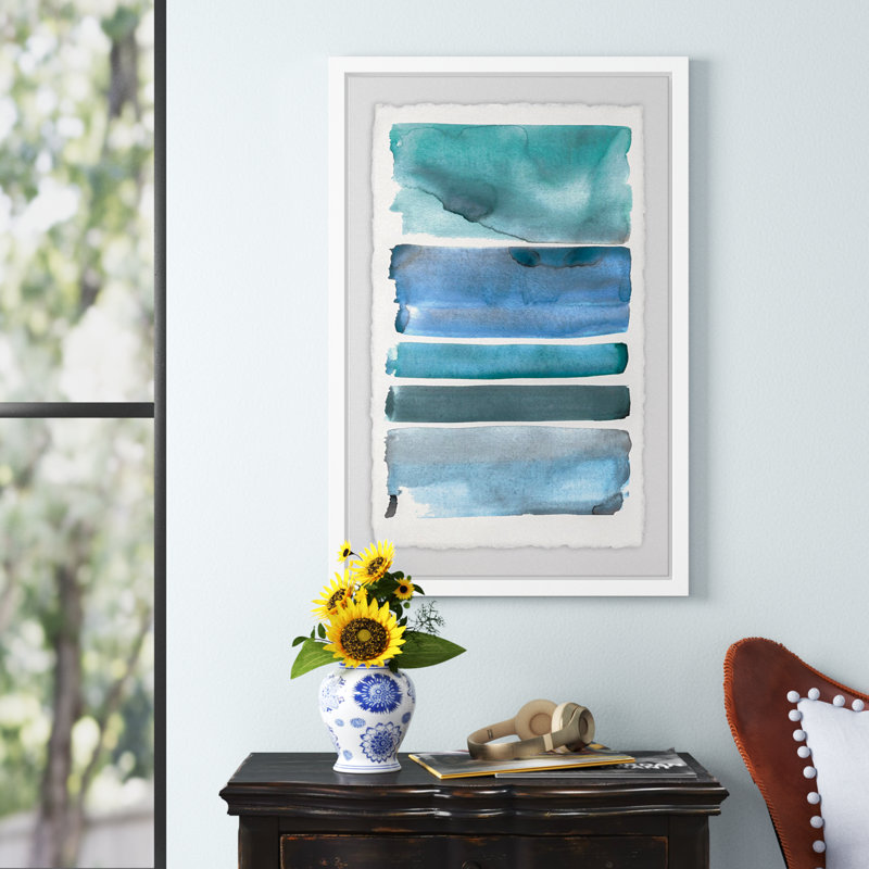 «Stone Hues» par Marmont Hill - impression encadrée sur papier, H 45 po x l 30 po x P 1,5 po