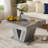 31.5" Square Rustic Coffee Table with Natural Wood Grain: A Perfect Blend of Style and Stability-90767109