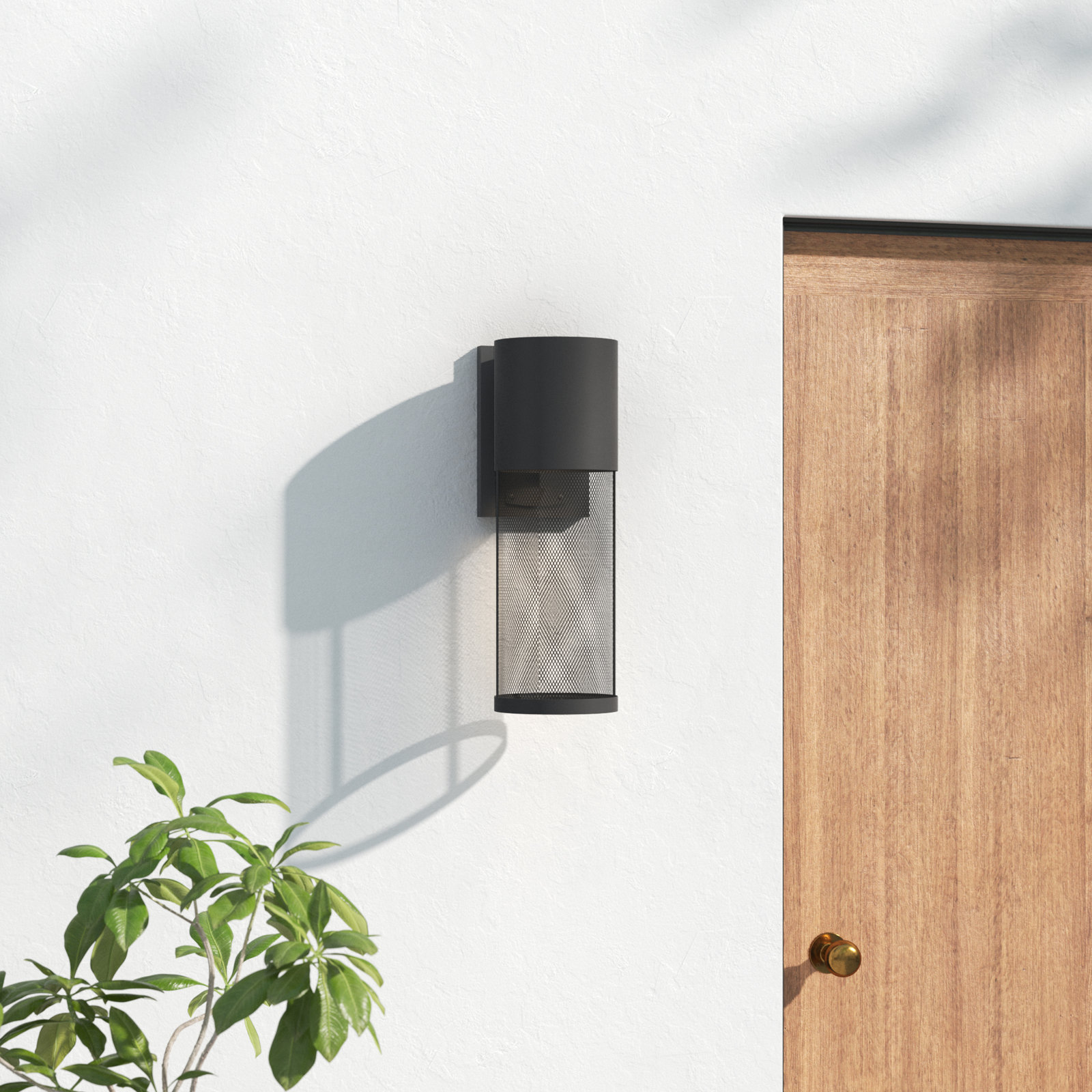 Derek Outdoor Armed Sconce, Incandescent