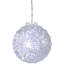Décoration sphère de cristal suspendue 6 po DEL-1190589529