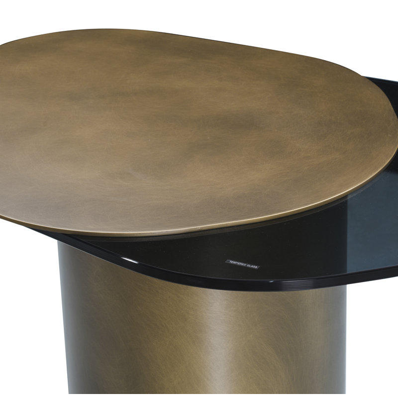 Table de bout Cerryn , Doré