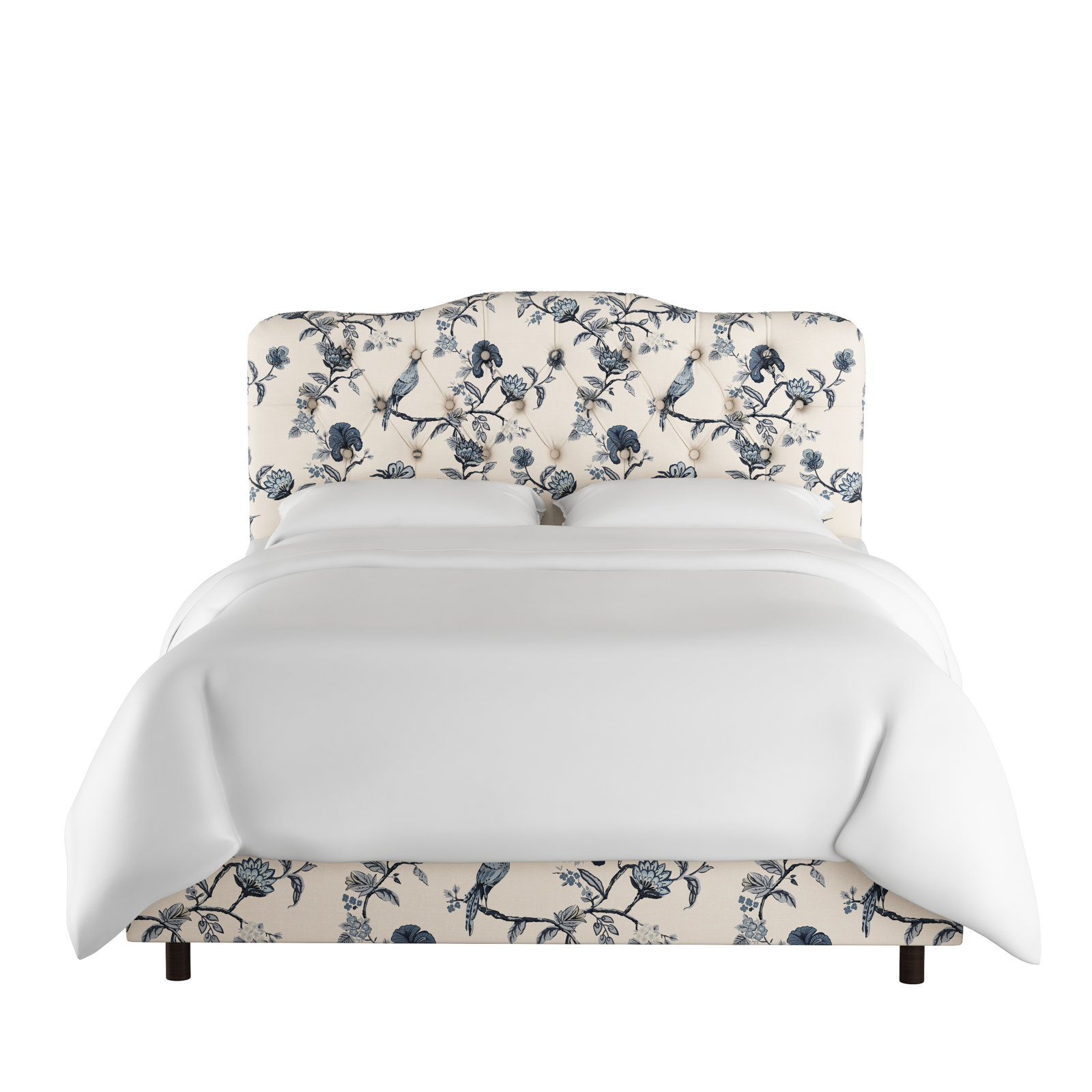 Rodan Upholstered Bed, Queen, Shaana Indigo